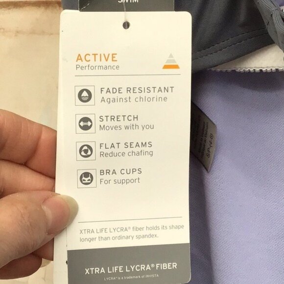 C9 By Champion Womens XS (0-2) One-Piece Active Swimsuit Black/Grey - Picture 4 of 5